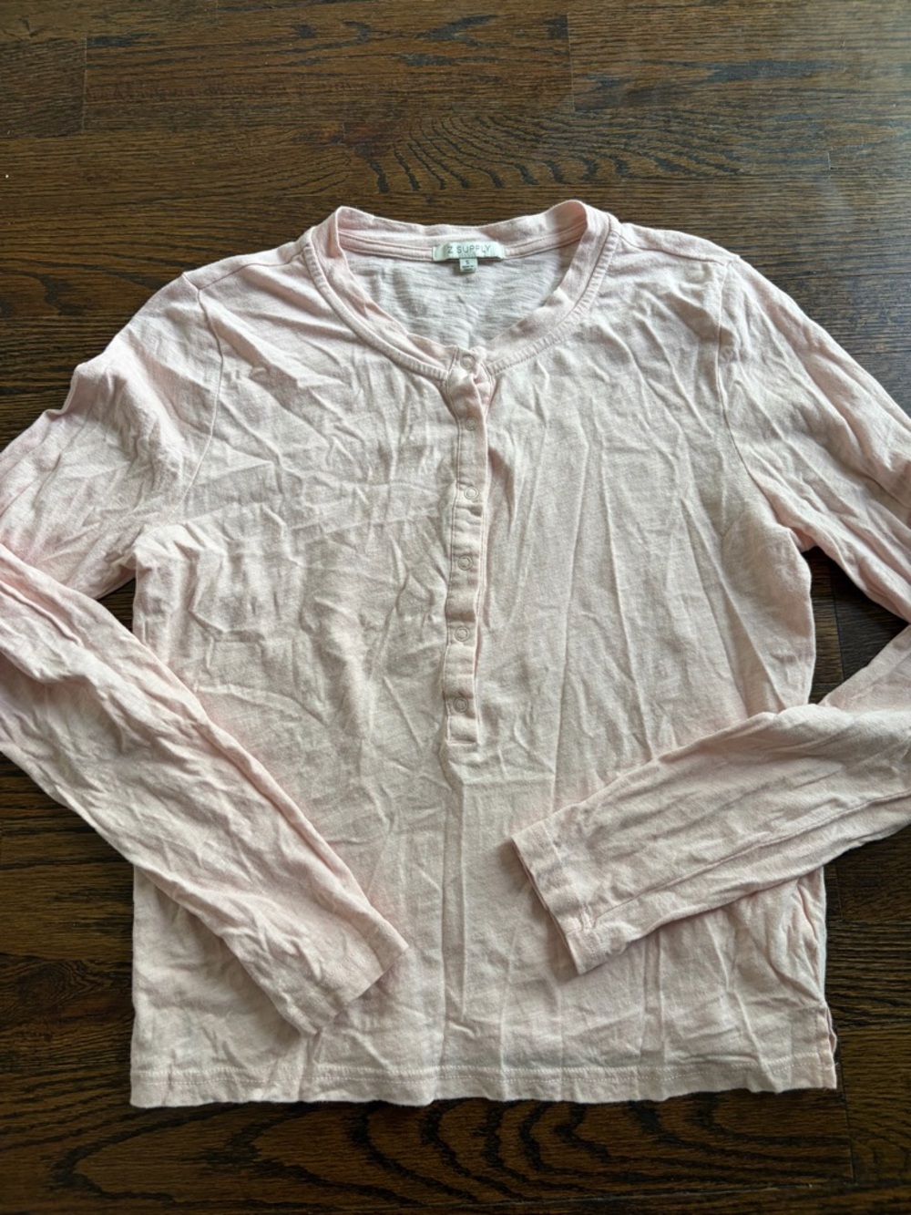 Z Supply Pale Pink Crewneck Top